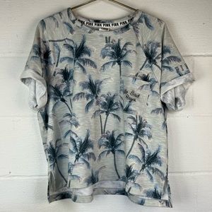 VS PINK Palm Tree Print “No Bad Rays” Shirt, Large